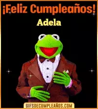 GIF Meme feliz cumpleaños Adela